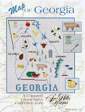 Georgia Map / Sue Hillis Designs