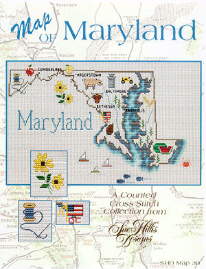 Maryland Map / Sue Hillis Designs