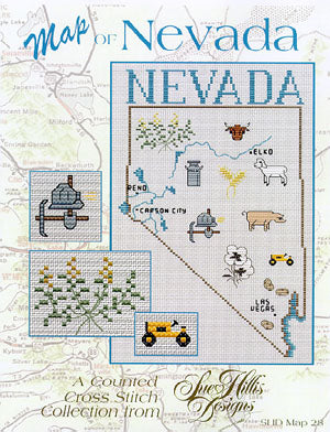 Nevada Map / Sue Hillis Designs