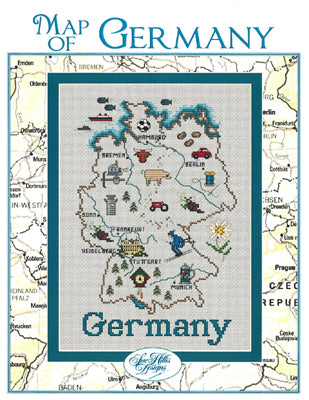 Germany Map / Sue Hillis Designs