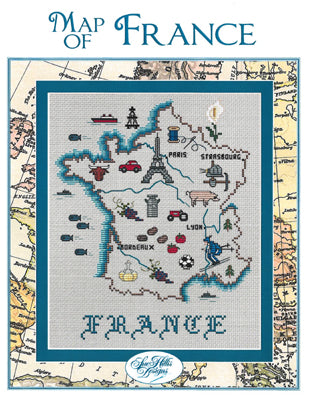 France Map / Sue Hillis Designs