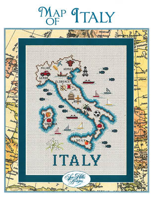 Italy Map / Sue Hillis Designs