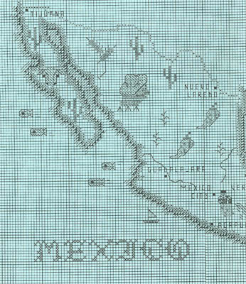 Mexico Map / Sue Hillis Designs