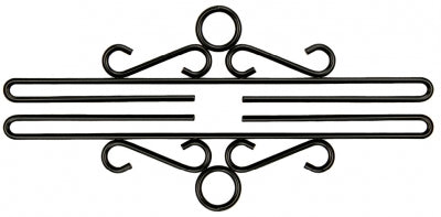 Wrought Iron; Black Finish / Permin