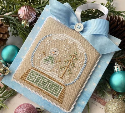Snow Globe (4/12) -  Pastel Collection Ornaments / Country Cottage Needleworks
