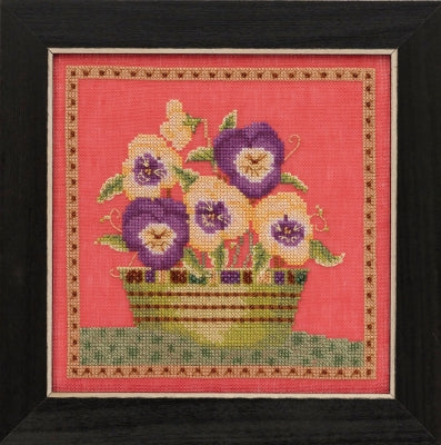 Pansies - Blooms & Blossoms / Mill Hill - Debbie Mumm Kits