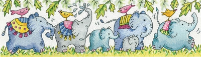 Elephants on Parade -  the Karen Carter Collection - HCK1569A / Heritage Crafts