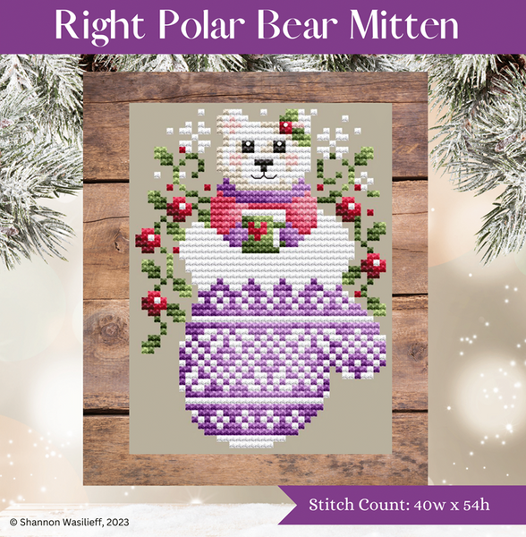 Right Polar Bear Mitten / Shannon Christine