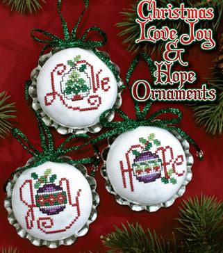 Christmas Love Joy & Hope Ornaments (3 designs) / Stoney Creek