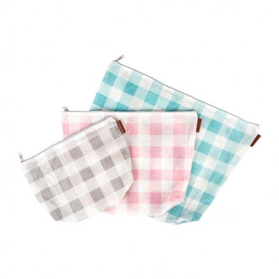 Gingham Mesh Project Bag Set of 3 / It's Sew Emma