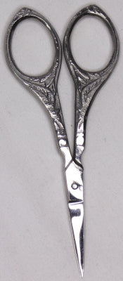 Double Peacock Design Scissor Silver Handles 3.5" / Tamsco / TM271