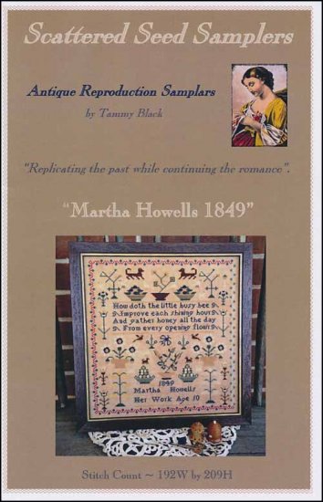 Martha Howells 1849 / Scattered Seed Samplers