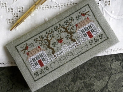 Pocket Calendar Cover March / Drawn Thread, The