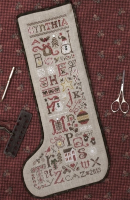 Christmas Thoughts Stocking / Drawn Thread, The