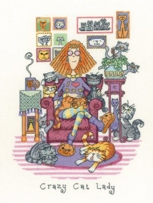 Crazy Cat Lady  Cats Rule by Peter Underhill - HCK1229A / Heritage Crafts