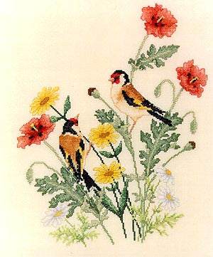 European Goldfinches / Crossed Wing Collection
