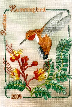 Rufous Hummingbird 2004 / Crossed Wing Collection