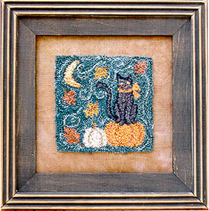 Autumn Kitty (Punchneedle) / Waxing Moon Designs