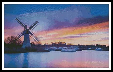 Windmill at Dawn - #11294 / Artecy Cross Stitch