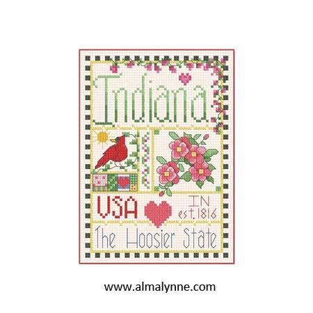 Indiana Little State Sampler / Alma Lynne Originals