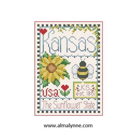 Kansas Little State Sampler / Alma Lynne Originals