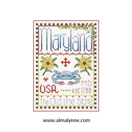 Maryland Little State Sampler / Alma Lynne Originals