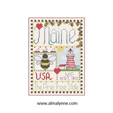 Maine Little State Sampler / Alma Lynne Originals