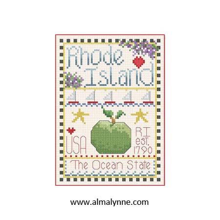 Rhode Island Little State Sampler / Alma Lynne Originals