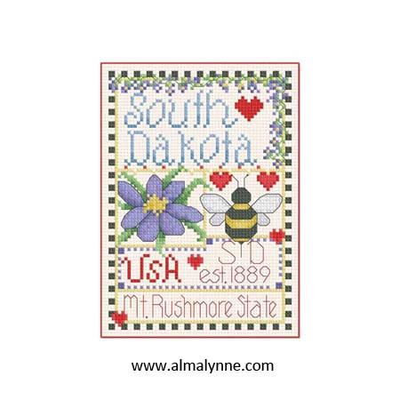 South Dakota Little State Sampler / Alma Lynne Originals