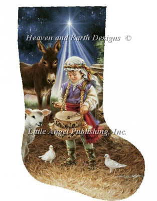 Little Drummer Boy Stocking / Heaven And Earth Designs