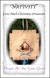 Nativity Cross Stitch Christmas Ornament / Terri's Yarns and Crafts