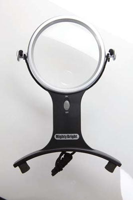 Lighted Hands Free Magnifier / Mighty Bright Lighting
