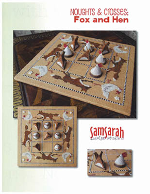 Fox & Hen Noughts & Crosses Game Board / Samsarah Design Studio