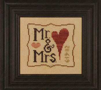 Wee One: Mr & Mrs (w/charms) / Heart In Hand Needleart