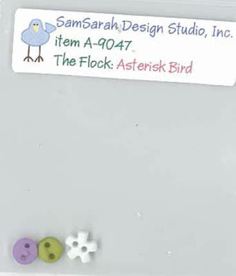 Flock-Asterisk Bird Emb Pk / Samsarah Design Studio