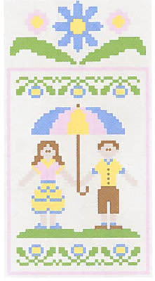 Spring Social 2: Springtime Couple (w/thread) / Country Cottage Needleworks
