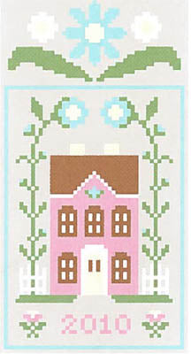 Spring Social 3: Pretty Pink House (w/threads) / Country Cottage Needleworks