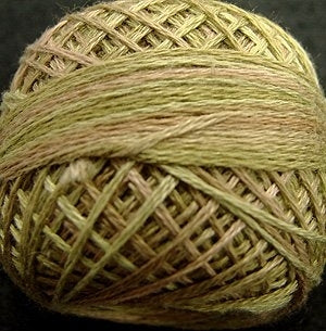 Spring Leaves / 12VAJP8 Pearl Cotton Size 12 Balls