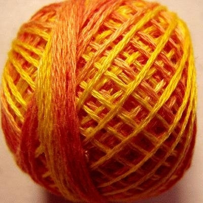 Orange Blossom / 12VAV1 Pearl Cotton Size 12 Balls