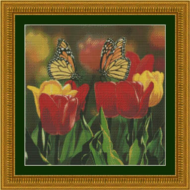 Tulips & Monarch Butterflies / Kustom Krafts