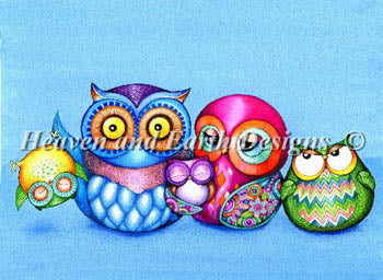 Crazy Wonderful Owl Family / Heaven And Earth Designs