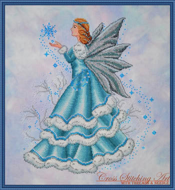 Celine The Winter Fairy / Cross Stitching Art