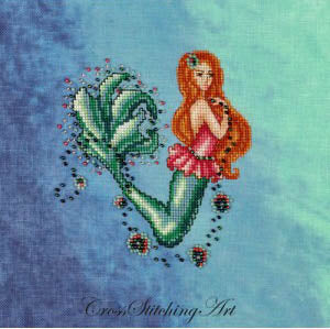 Aurelia The Little Mermaid / Cross Stitching Art
