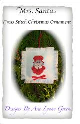 Mrs. Santa Cross Stitch Christmas Ornament / Terri's Yarns and Crafts