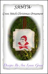 Santa Cross Stitch Christmas Ornament / Terri's Yarns and Crafts