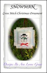 Snowman Cross Stitch Christmas Ornament / Terri's Yarns and Crafts