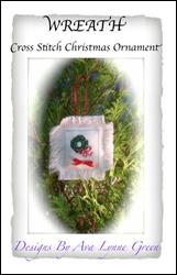 Wreath Cross Stitch Christmas Ornament / Terri's Yarns and Crafts