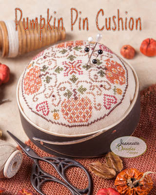 Pumpkin Pincushion / Jeannette Douglas Designs
