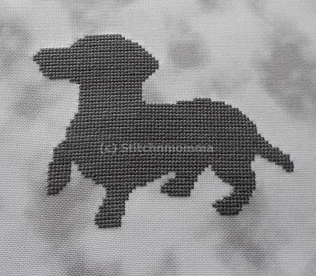 Dog Silhouette - Dachshund / Stitchnmomma