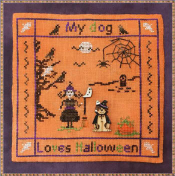 My Dog Loves Halloween (Buttons included) / MTV Designs